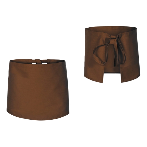 Кухненски престилка в кафяв цвят с дължина 40 см