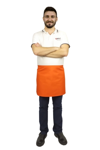 Оранжева сервитьорска престилка дължина 40 см