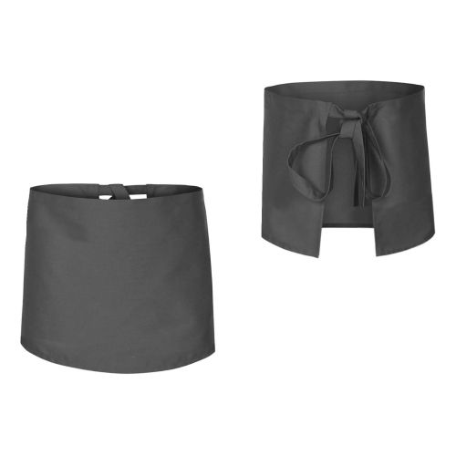 Сива готварска престилка дължина 40 см