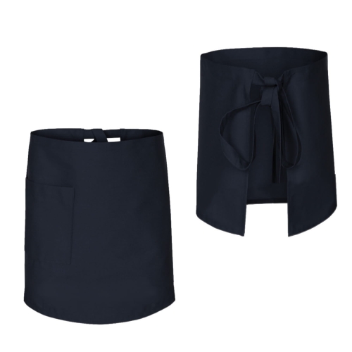 Кухненска престилка в тъмен син цвят с дължина 60 см.