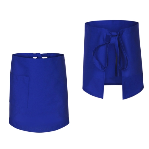 Кухненски престилка в цвят синьо с дължина 60 см