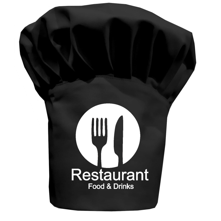 Готварска шапка Restaurant Food&Drinks с вашия надпис