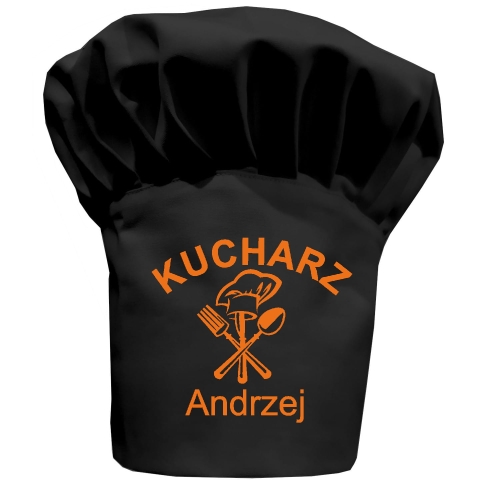 Черен готварски шапка Кухар