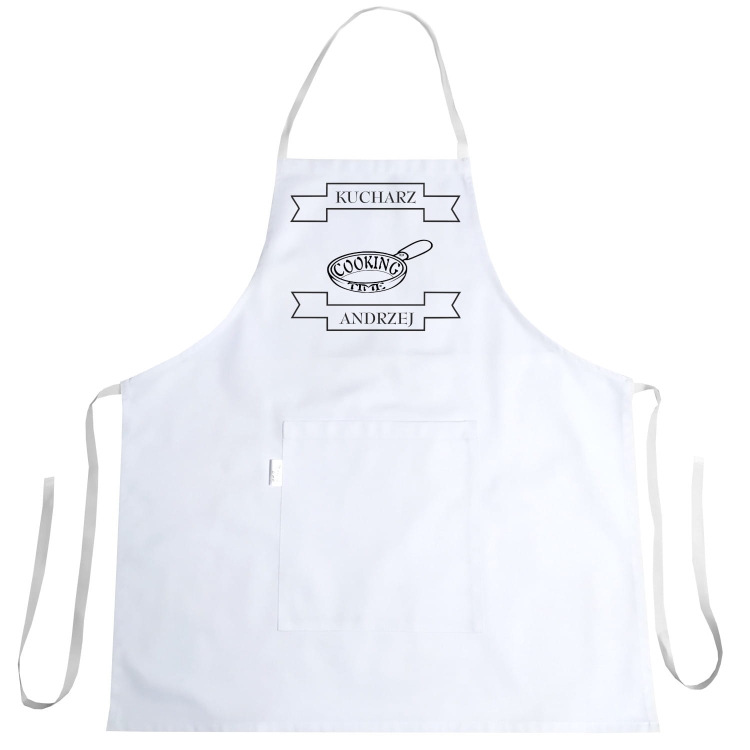 Апрон с печат Cooking Time за кухнята
