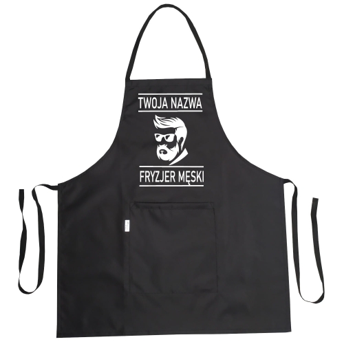 Водонепроницаем престилка за фризьори с графика 'Мъжки фризьор'