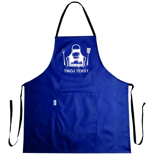 Водонепроницаелен фартук с графика 'Меню на грил'