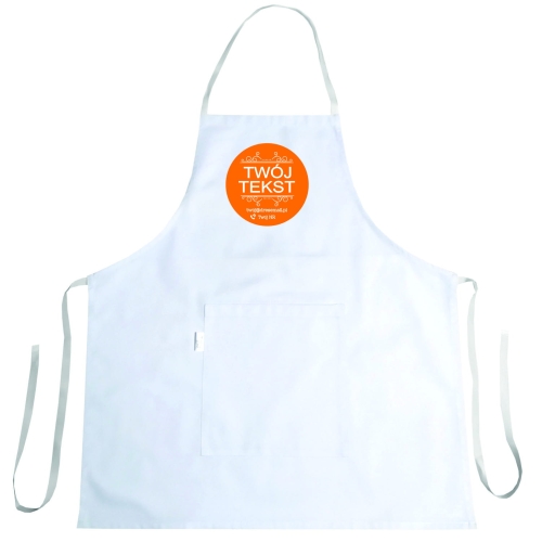 Кухненски престилка с избран рекламно послание, профилирана