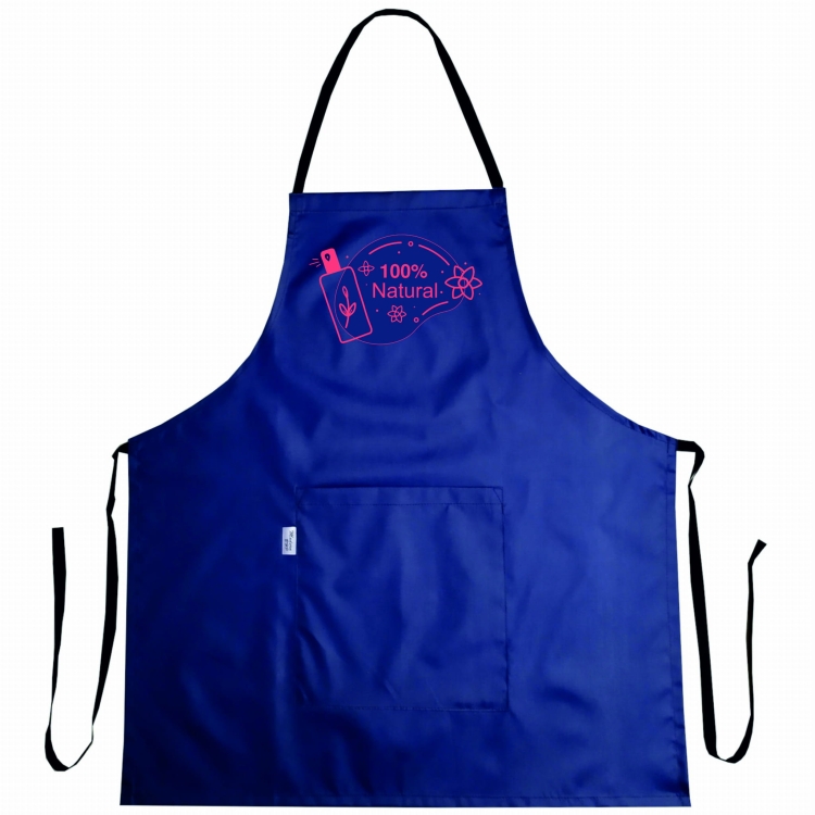 Водонепроницаен козметичен фартук с графика на 100% натурални козметични продукти.