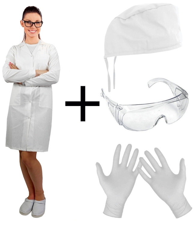 Медицински комплект за студент - дамски комплект 4В1