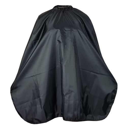 дълъг водоустойчив черен наметало за фризьори