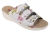Medyczne buty skórzane w kwiaty premium