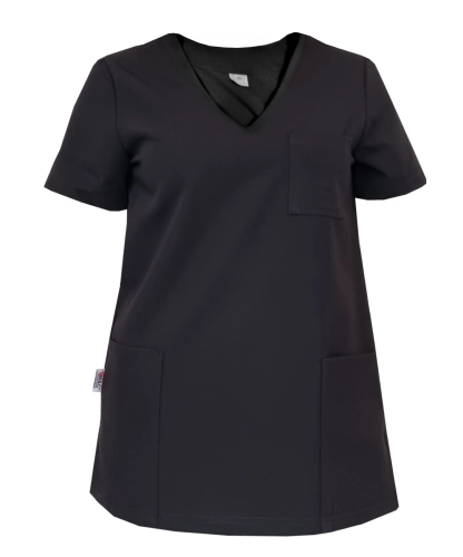 Casual Premium czarna bluza medyczna damska