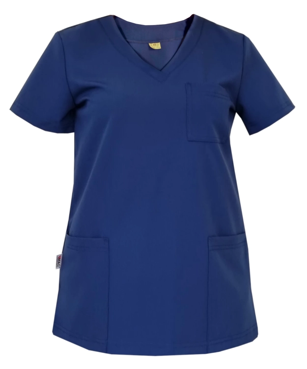 Damski komplet medyczny granatowy – scrubs CASUAL PREMIUM