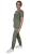 Oliwkowy komplet medyczny damski – scrubs CASUAL PREMIUM