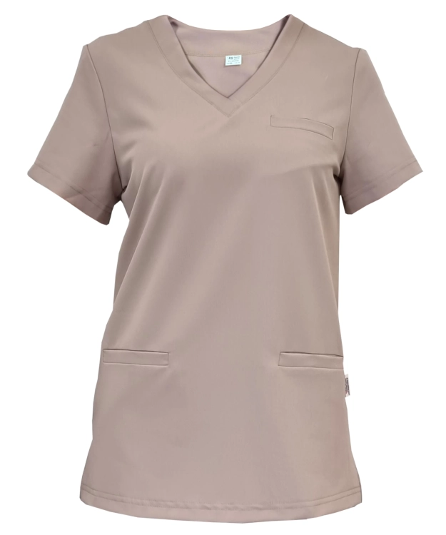 Beżowy komplet medyczny damski BASIC PREMIUM