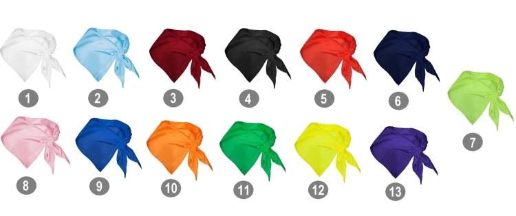 Триъгълна кърпа в бял цвят