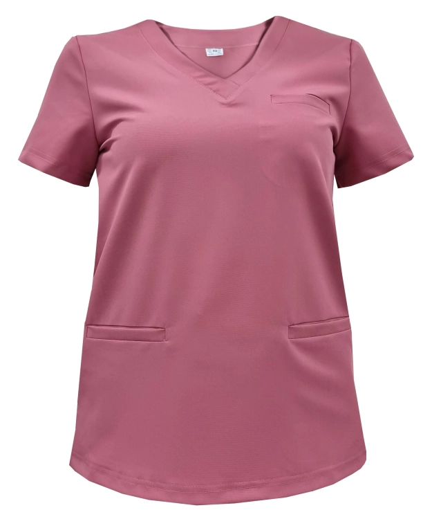 Komplet medyczny damski BASIC PREMIUM – kolor brudny róż