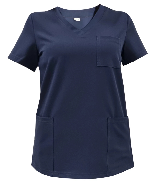 Ciemnogranatowa bluza medyczna damska Casual Premium