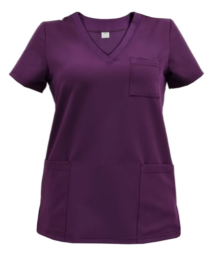 Fioletowa bluza medyczna damska Casual Premium