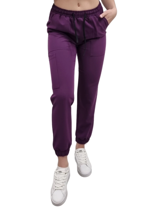 Scrubs CASUAL PREMIUM – fioletowy komplet medyczny damski