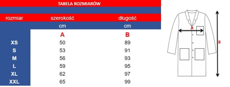 Damski fartuch roboczy z krótkim rękawem w kolorze pomarańczowo białym