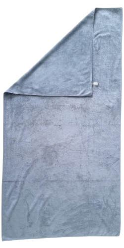 Ręcznik z mikrofibry w kolorze szarym