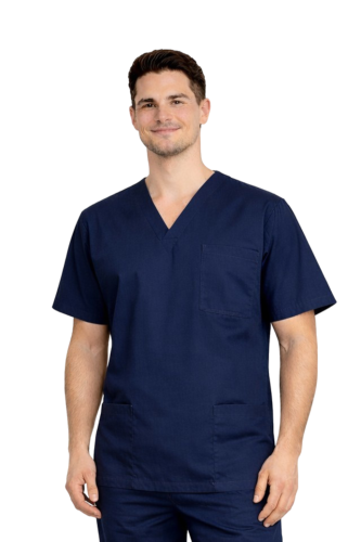 Męska bluza medyczna w kolorze granatowym