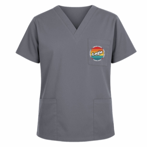 Bluza medyczna szara z własnym nadrukiem kreator online model M80.jpg