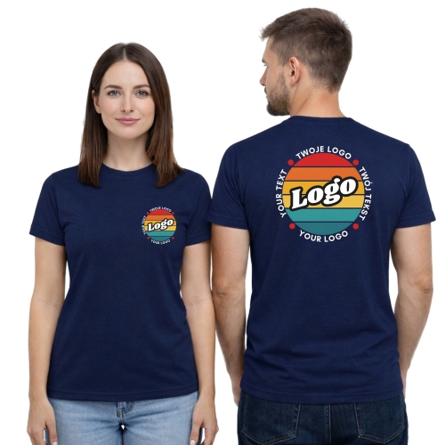 T-shirt koszulka granatowa personalizowana Twój własny nadruk logo kreator online.jpg