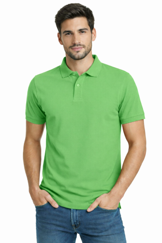Koszulka polo męska krótki rękaw limonka.png