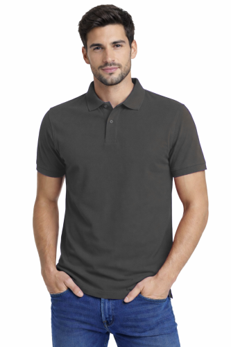 Koszulka polo męska krótki rękaw grafitowa.png