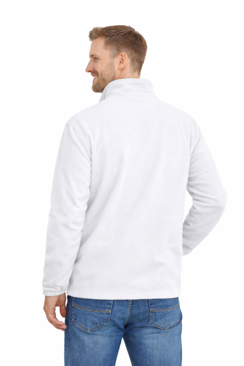 Bluza-polarowa-zapinana-na-zamek-długi-rekaw-gramatura-300-biały-widok-z-tyłu.png