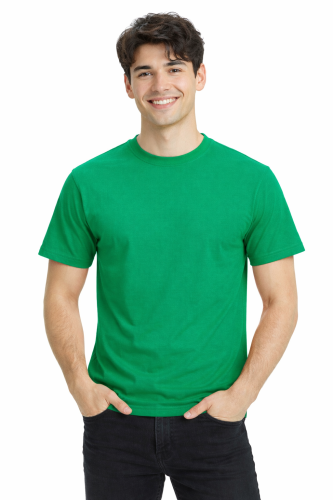 T-shirt męski z krótkim rękawem gramatura 190g żywy zielony.png