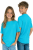 T-shirt dziecięcy dla chłopca i dziewczynki kolor turkusowy.png