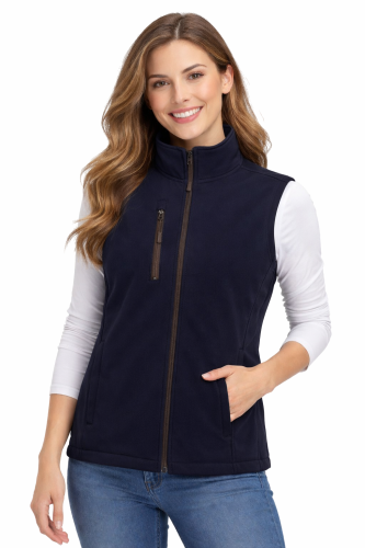 Softschell kamizelka bezrękawnik damski granatowy.png