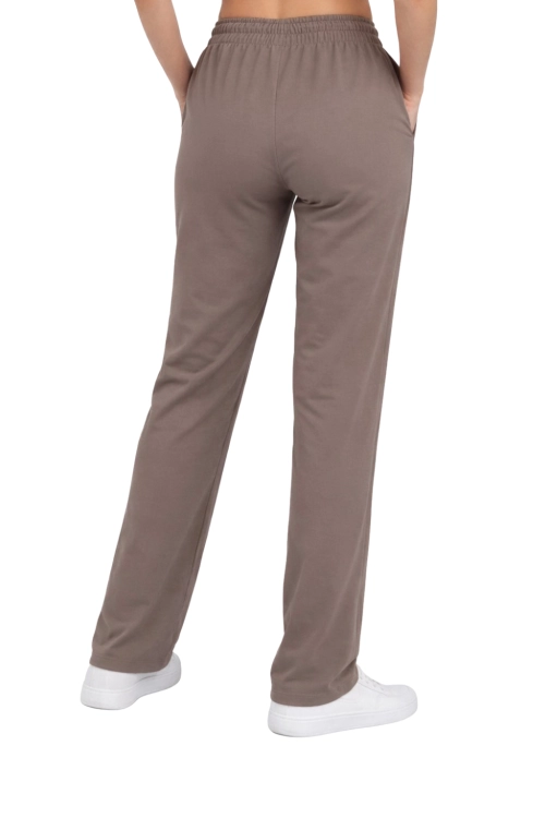 Spodnie medyczne damskie  , prosta nogawka  w kolorze cappucino