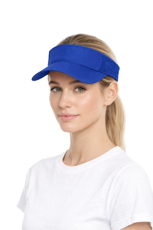 Daszek przeciwsłoneczny z daszkiem zapinany na rzep chabrowy visor.png