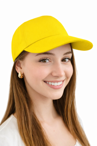 Czapka z twardym daszkiem kolor żółty.png