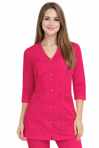 Żakiet medyczny CASUAL PREMIUM z rękawem 3/4 kolor amarantowy