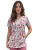 Bluza medyczna we wzorek 100% elastyczna bawełna - wzór W13