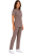 Damski uniform  medyczna ze stójką  CASUAL PREMIUM w kolorze cappucino_bok.png