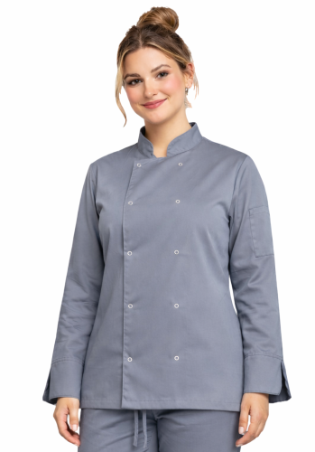 Bluza kucharska damska szara elastyczna