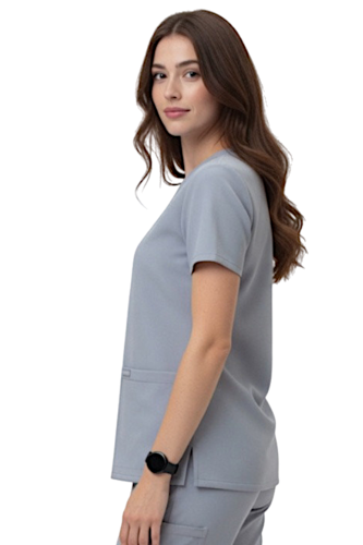 Szara bluza medyczna  originals ultra widok z boku.png